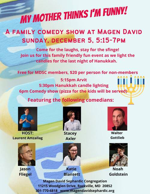Banner Image for Family Hanukkah Party & Comedy Show